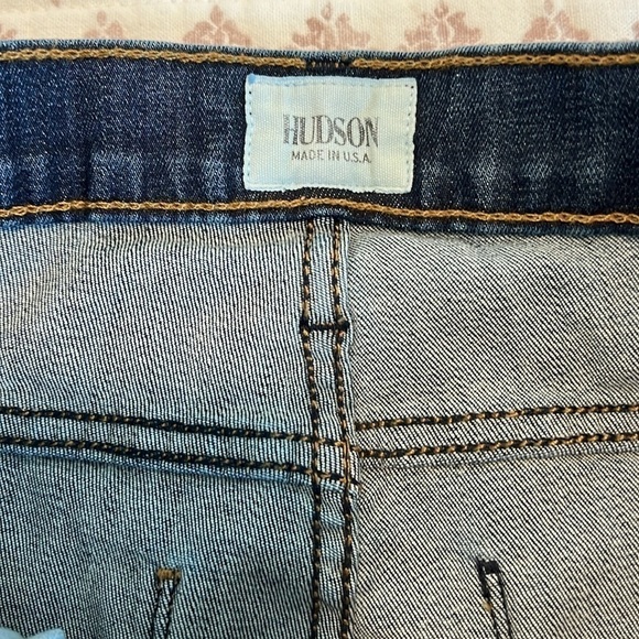 Hudson Brooklyn Moto Super Skinny Jeans Size 26 Walk of Fame - Picture 12 of 17